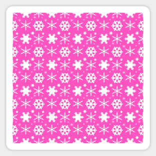 Snowflakes Pink Sticker